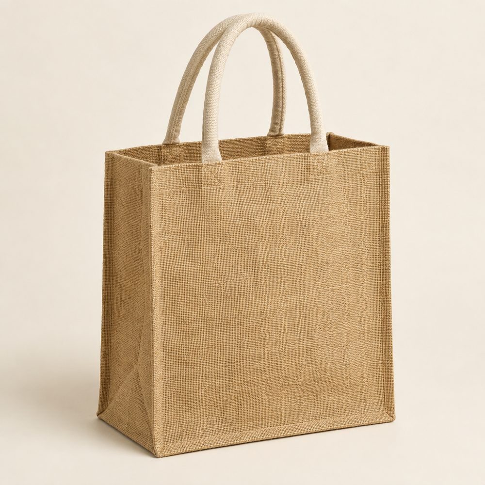 Stiff jute shopper