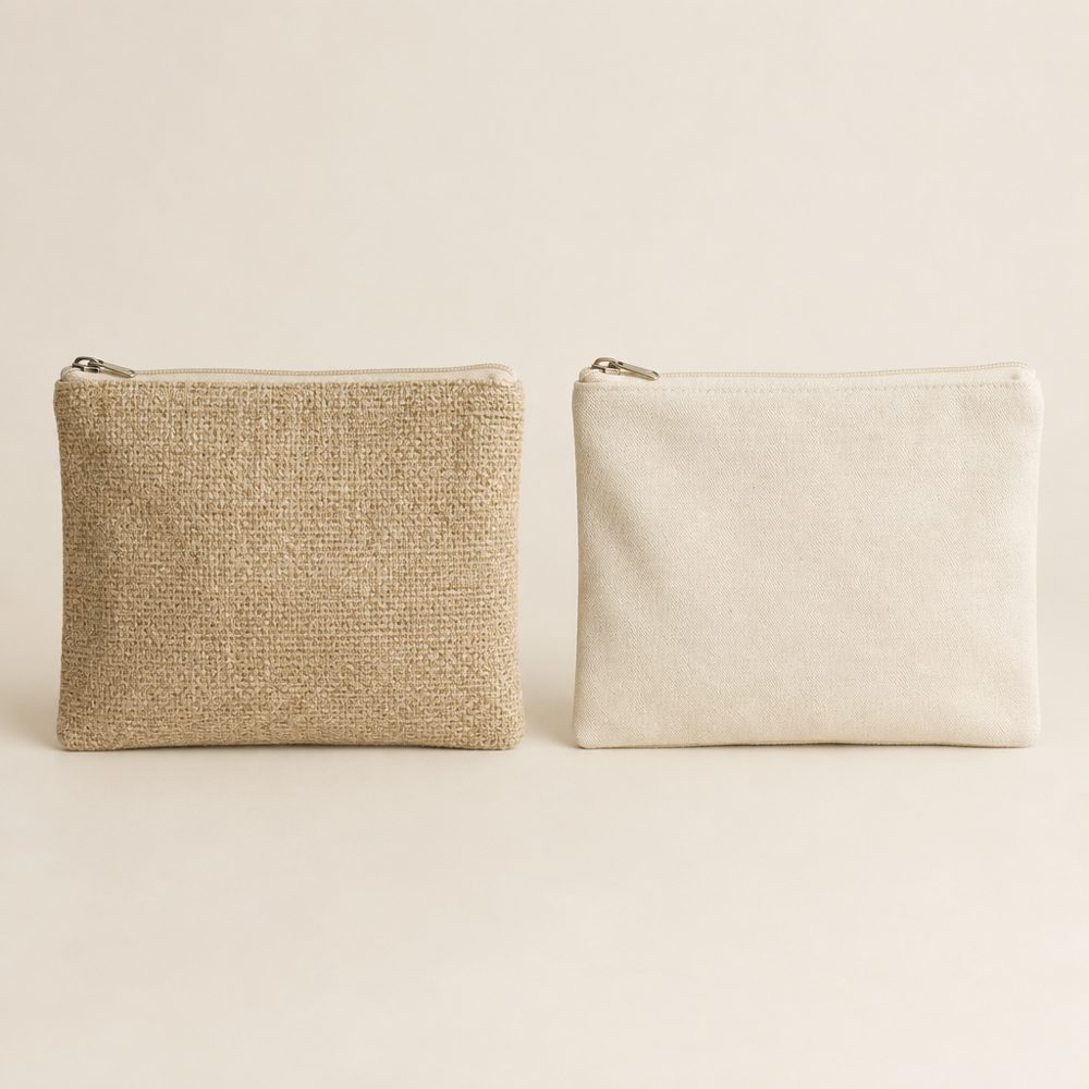 Zip pouch pair